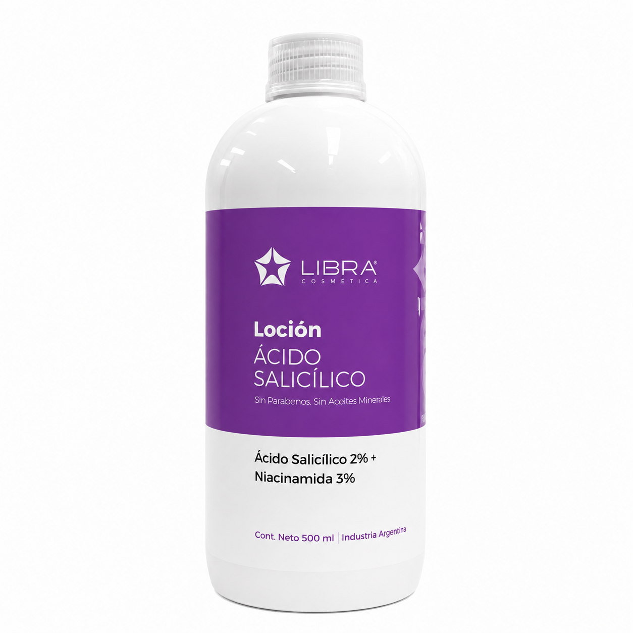 ChatGPT Image 1 jul 2026, 20_33_20 Locion Acido Salicillico 2% Niacinamida 3% X500ml Libra - Imagen 1