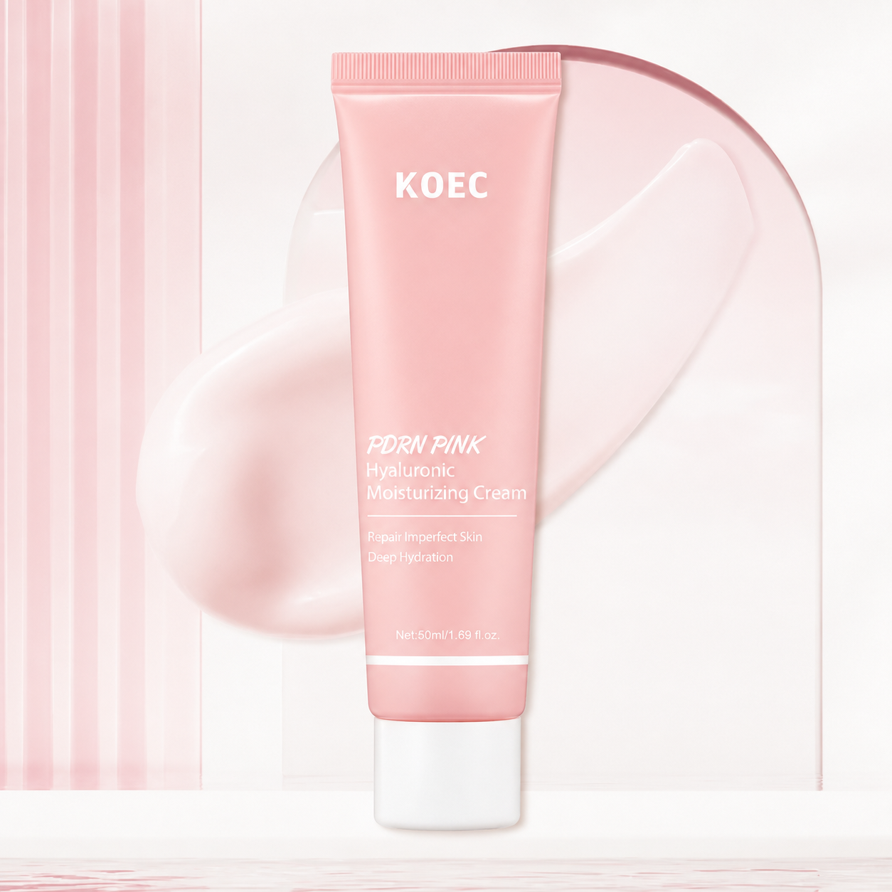 ChatGPT Image 21 ago 2026, 09_07_38 Crema hidratante con ácido hialurónico PDRN PINK koec - Imagen 1